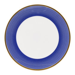 The New English - The New English Benday Cobalt Cake Plate - Dinner Plates