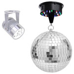 Yescom - 12" 6Rpm Rotating Mirror Disco Ball, Cool White - Features: