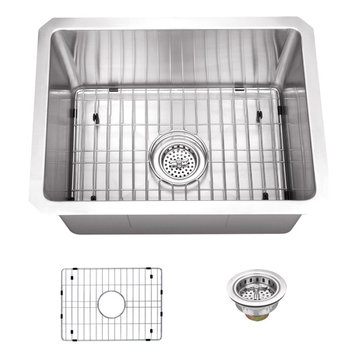 Stainless Steel 16-Gauge Zero Radius Single Bowl Bar Sink