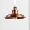 Bedford 11" Adjustable Industrial Rustic LED Pendant, Copper  by JONATHAN  Y