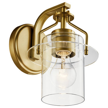 Kichler 55077 Everett 9" Tall Wall Sconce - Brushed Brass