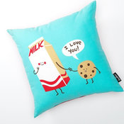Threadless Cookies Love Milk Decorative Pillow