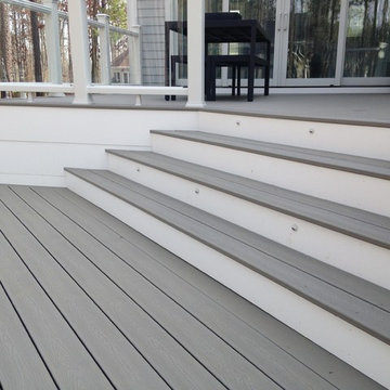 Trex Deck with Glass Rail