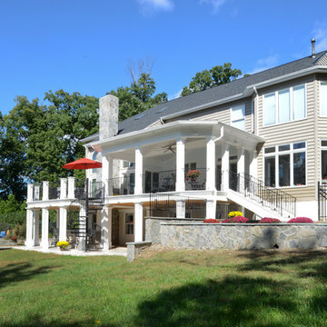 Exterior Remodel Turns Home Backyard into Gorgeous Retreat in Great Falls, Va