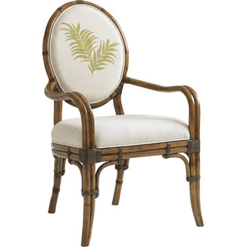 Gulfstream Oval Back Arm Chair - Palm