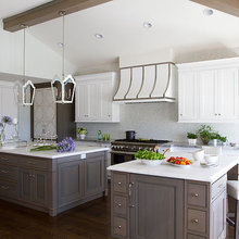 Transitional Style Light Colored Kitchens