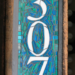 Nutmeg Designs - Blue Green House Numbers - House Numbers