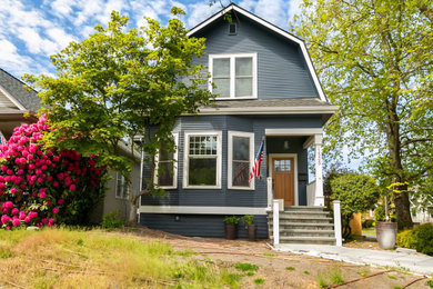 Inspiration for a timeless exterior home remodel in Seattle