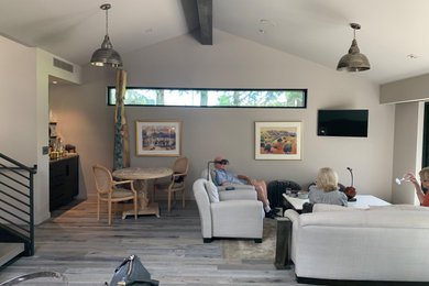 Inspiration for a contemporary family room remodel in Sacramento