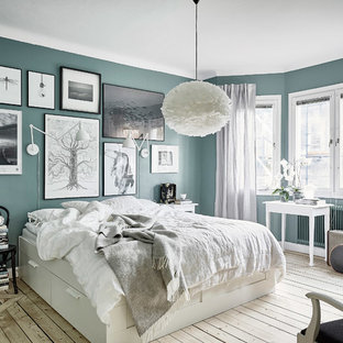Schlafzimmer Mit Hellem Holzboden In Schweden Ideen Design