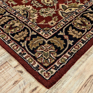 Adair Area Rug in Red & Black