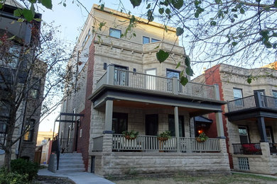Inspiration for a timeless exterior home remodel in Chicago