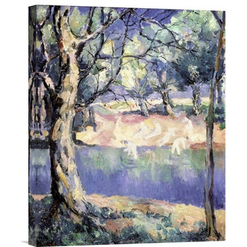"River In The Forest" Stretched Canvas Giclee by Kazimir Malevich, 18"x22"
