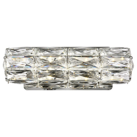 Elegant Lighting 3501W12 Valetta 12"W LED Bath Bar - Chrome