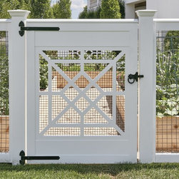 AZEK and Wire Garden Enclosure Gate - Home Fencing And Gates