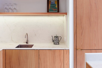 Inspiration pour une cuisine design.