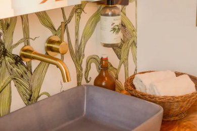 Inspiration for a powder room remodel in San Francisco