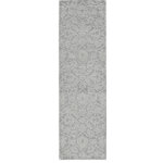 KAS - KAS Hudson 2462 Savannah Transitional Rug, Grey, 2'3"x8'0" Runner - Get ready to lounge in casual comfort... these beautifully hand tufted space-dyed with an overtufted texture rugs will bring a relaxing romance to any home. Hudson is made from wool in India and has a pile height.
