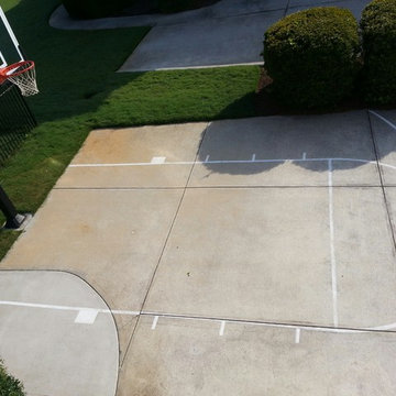 Ronald G's Pro Dunk Gold Basketball System on a 27x30 in Snellville, GA