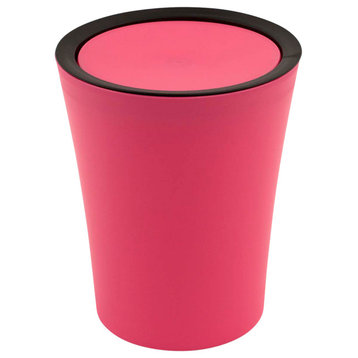 Mini Round Flip Bin, Pink
