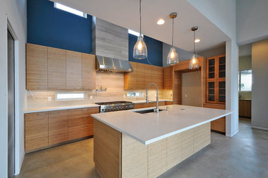 Inspiration for a contemporary kitchen remodel in Austin