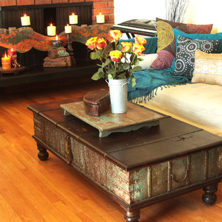 Mediterranes Wohnzimmer in Los Angeles