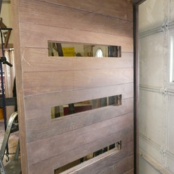 Custom Westlake Residence Brazillian Walnut Entry Door - Front Doors