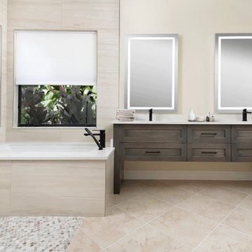 Contemporary Master Bathroom Remodel in Naples, FL