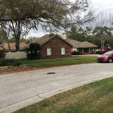 Front garage landscaping