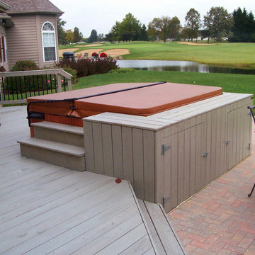 Spa Deck, Patio w/ Fire Pit, and Screen Porch in North Chicago Suburbs