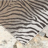 Carmel Zebra Indoor/Outdoor Rug Sand, 6'6"x9'3"