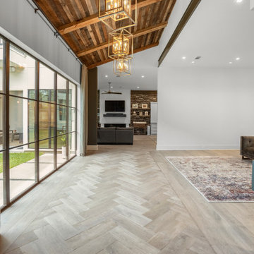 Scandinavian Inspired Modern Courtyard Home