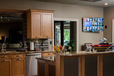 Kitchen - contemporary kitchen idea in Other