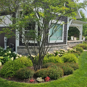 New home on small corner lot with curb appeal