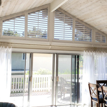 Impossible Trapezoid Interior Shutters in Orange County, California