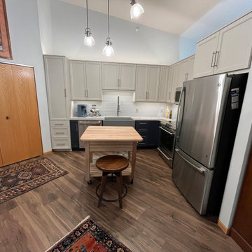 Contemporary Contrast: Mist & Midnight Kitchen Makeover