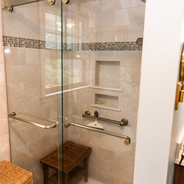 Bathroom with Champagne Bronze Finishes
