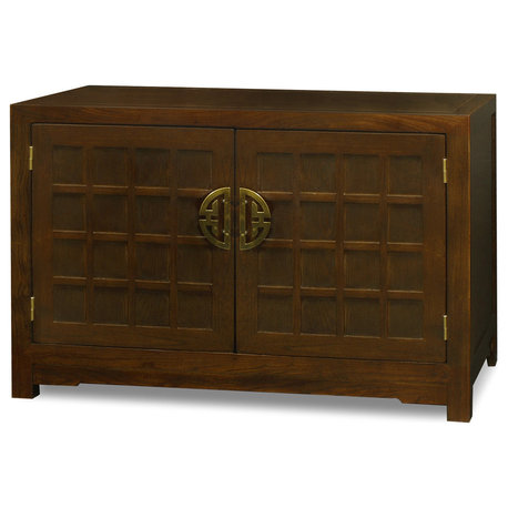 Elmwood Tansu Style Vanity Cabinet, Without Bowl or Faucet