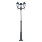 Maxim Lighting - Maxim Lighting 3-Light Outdoor Pole/Post Lantern Black - 1105BK - Black Finish
