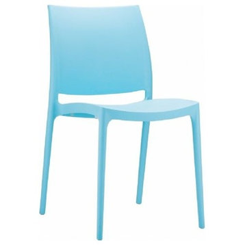 Maya Dining Chair, Set of 2, Light Blue
