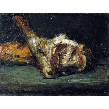 Paul Cezanne Still Life, Bread and Leg of Lamb Wall Decal