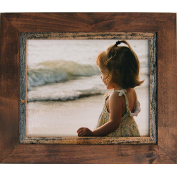 11x14 Rustic Wood Frame, Myrtle Beach Series, Plexiglass