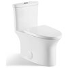 Block III 1-piece 1/1.5 GPF High Efficiency Dual Flush Elongated Toilet