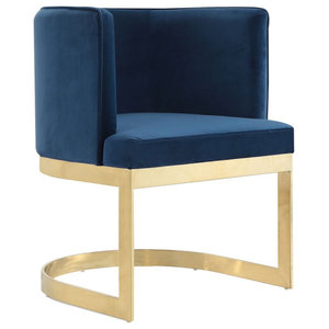 meridian furniture gianna velvet dining chair