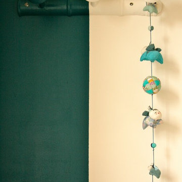 Chambre d'amis d'inspiration japonais.