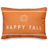 Happy Fall 14"x20" Throw Pillow