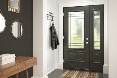 Example of a classic entryway design in Montreal