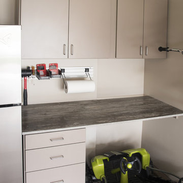Garage Tool Bench with Contrasting Countertop
