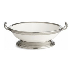 Arte Italica Tuscan Large Footed Bowl with Handles - Dinnerware