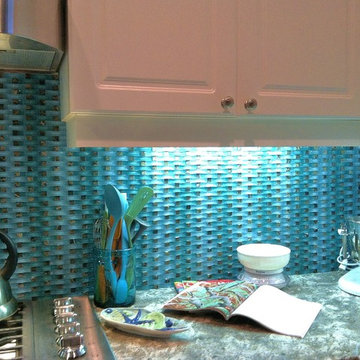 San Diego Ca Kitchen Remodel woven back splash